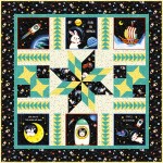 Space Odyssey Quilt by natalie Crabtree / 50"x50"