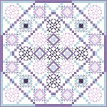 Stars Over Tuscany Quilt by Strong Coffee Studio  /92"x92"