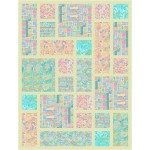 Tossed Tiles Dreams Summer Dreams Quilt by Ladeebug Design /55.5"x73.5