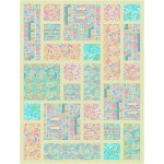 Tossed Tiles Dreams Summer Dreams Quilt by Ladeebug Design /55.5"x73.5