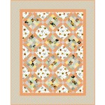 French Garden Sunflower Festival Quilt by Swirly Girls Design /58"x72"