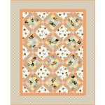 French Garden Sunflower Festival Quilt by Swirly Girls Design /58"x72"