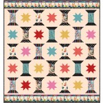 THREAD STASH vintage sewing stash quilt by natalie crabtree /73"x78" - free pattern available in january, 2023