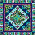 Tranquility Quilt Koi Pond by Marsha Evans Moore /49.5"x49.5" 