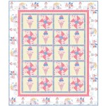 triple Scoop Quilt by Natalie Crabtree /62"x73"