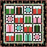 Naughty or Nice Quilt by Marsha Evans Moore 48"x48"