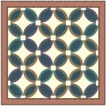 Viennese Waltz Quilt by Natalie Crabtree /85"x85"