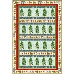 Lovely Woods - Vintage Christmas Quilt by Tamarinis 20"x39"
