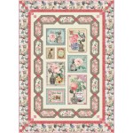 A LA ROSE BY PROJECT HOUSE 360 QUILT FEAT. VINTAGE PERFUMERY- PATTERN AVAILABLE IN MAY