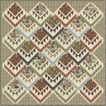 animal tracks welcome to the cabin quilt by natalie crabtree /88"x88" -free pattern available in october, 2022