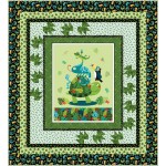 In the Leafy Treetops Wild Party Quilt by The Fabric Addict /69"x76"