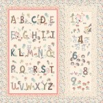 Tummy Time Peach Quilt feat. Woodland ABC & 123 by Project House 360- free pattern available October 2026