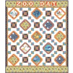 Zoo day Quilt by Natalie Crabtree /59"x68" 