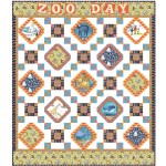 Zoo day Quilt by Natalie Crabtree /59"x68" 