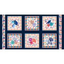 COASTAL HOLIDAY PANEL - 24" REPEAT