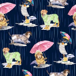 DOGS IN THE RAIN
