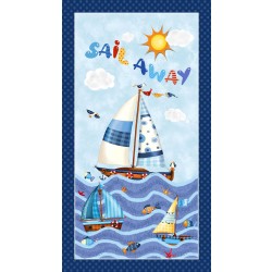 SAIL AWAY PANEL - 24" REPEAT