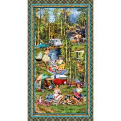 GONE CAMPING PANEL -24" REPEAT