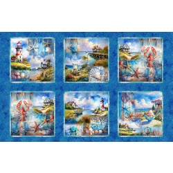 BAYSIDE DREAMS PANEL 28" REPEAT