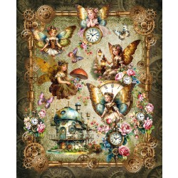 THE GEARLIT FAIRIES PANEL 36" REPEAT