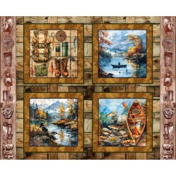 LAKESIDE REFLECTIONS PANEL 44'' X 36''