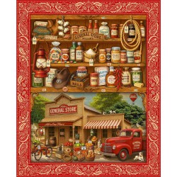 THE COUNTRY CORNER SHOP PANEL 44'' X 36''
