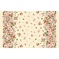DUAL ROSE GARLAND BORDER 44'' X 24''
