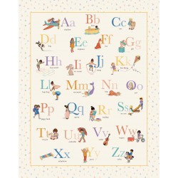 A TO Z ALPHABET PANEL - 36" REPEAT