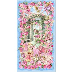 SPRING SONGS FAIRY PANEL -24" REPEAT