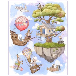 FANTASY FORT PANEL -36" REPEAT