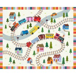 RAILWAY PARADE PANEL-36" REPEAT