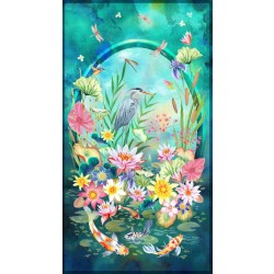 POND OF SERENITY PANEL-24" REPEAT