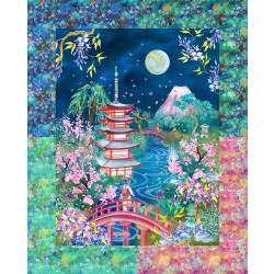 MOONLIGHT IN THE GARDEN PANEL