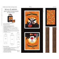 HOWL-O-WEEN TOTE ON COTTON DUCK