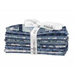 TRUE BLUE FAT QUARTER BUNDLE- 16 PCS