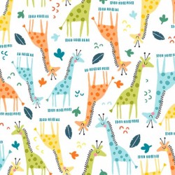 SPOTTED GIRAFFES ON MINKY - 24 yard minimum - Contact your account manager to purchase