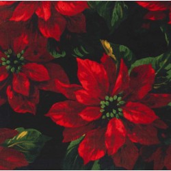 SCARLET POINSETTIA on MINKY - Contact your account manager to purchase