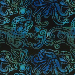 OCTOPUS BATIK on MINKY - Contact your account manager to purchase this print