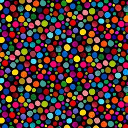 COLORFUL POLKA DOT (LARGER SCALE) on 108" WIDE BACKS