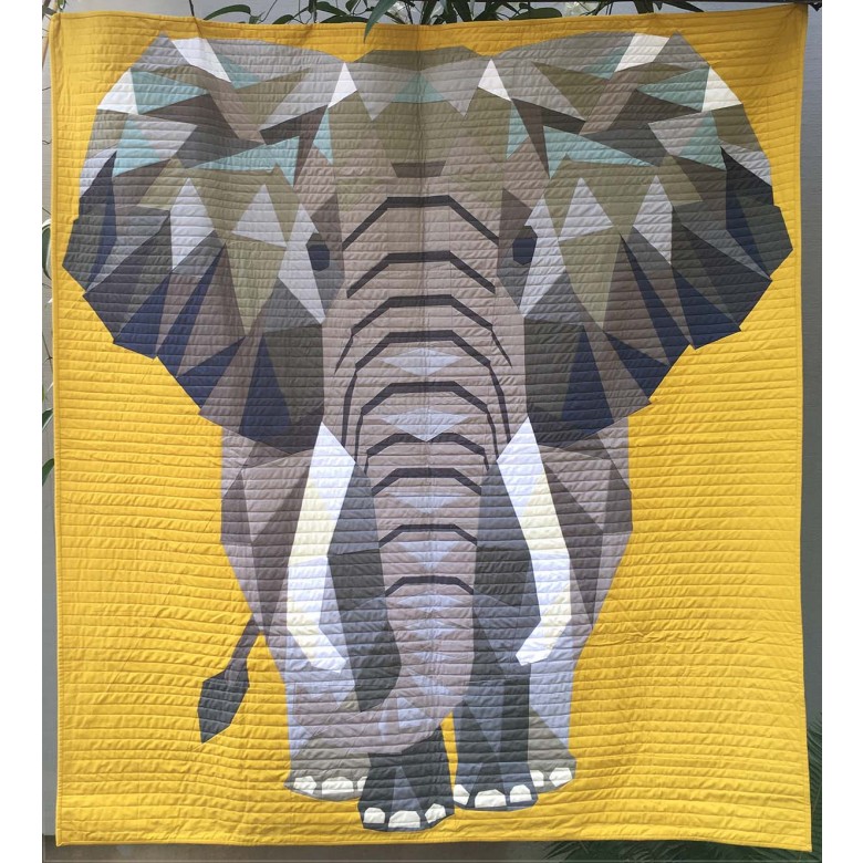 Jungle Abstractions The Elephant By Violet Craft