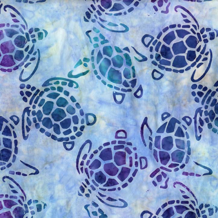 Michael Miller/" Batik Sea Turtles Aqua
