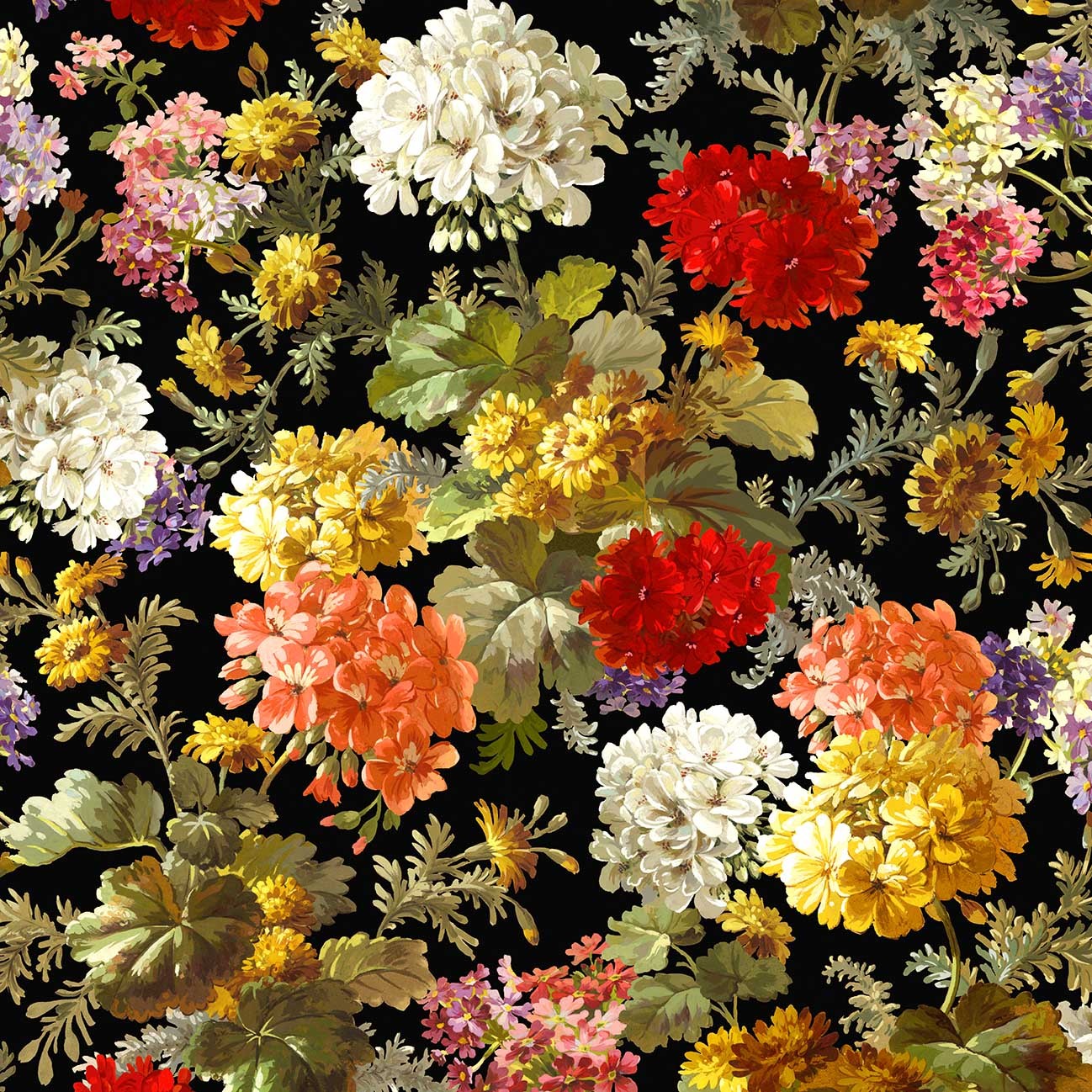 DCX8544 Renaissance florals flowers garden spring summer