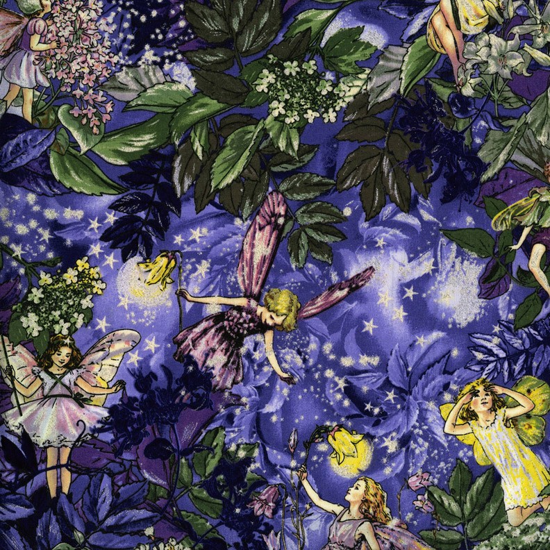 DM5048 Night Fairies nite Night Flower Fairies magical fairy tale children  kids ciciely mary barker DM5043 DC5044 DM5049 blue navy purple