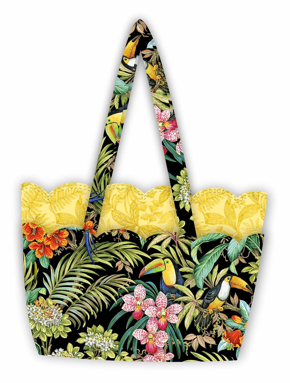Scalloped tote clearance
