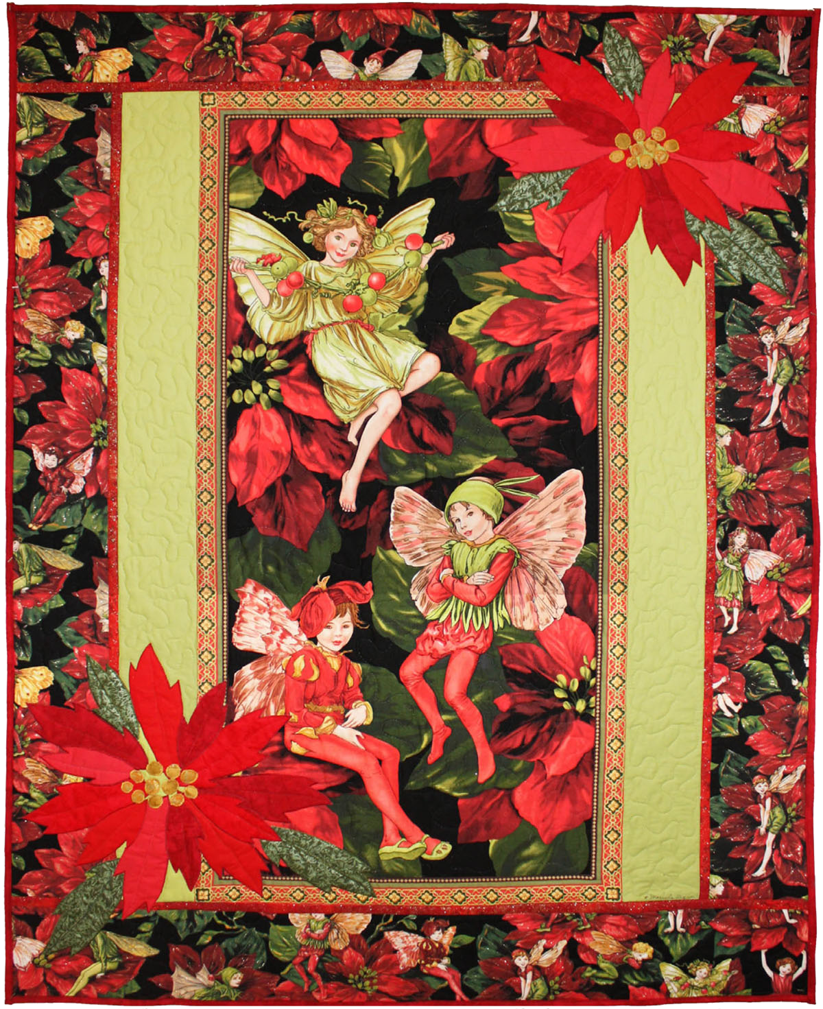 Holiday Flower Fairies Panel