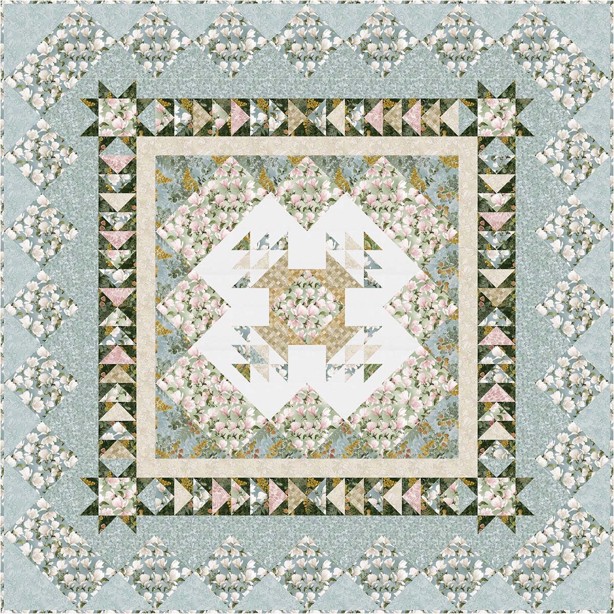 A Brushel and a Basket Quilt by Charisma Horton magnolia