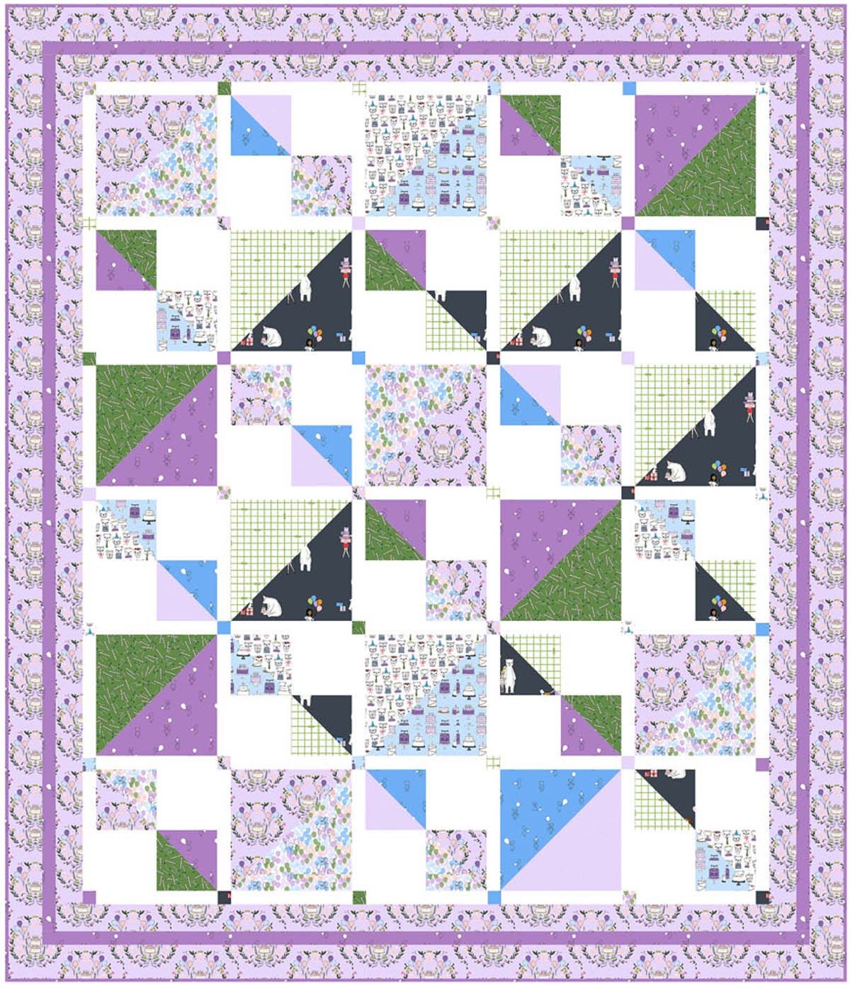 Savannah Squares Quilt by Kate Colleran of Seams Like a Dream celebrate