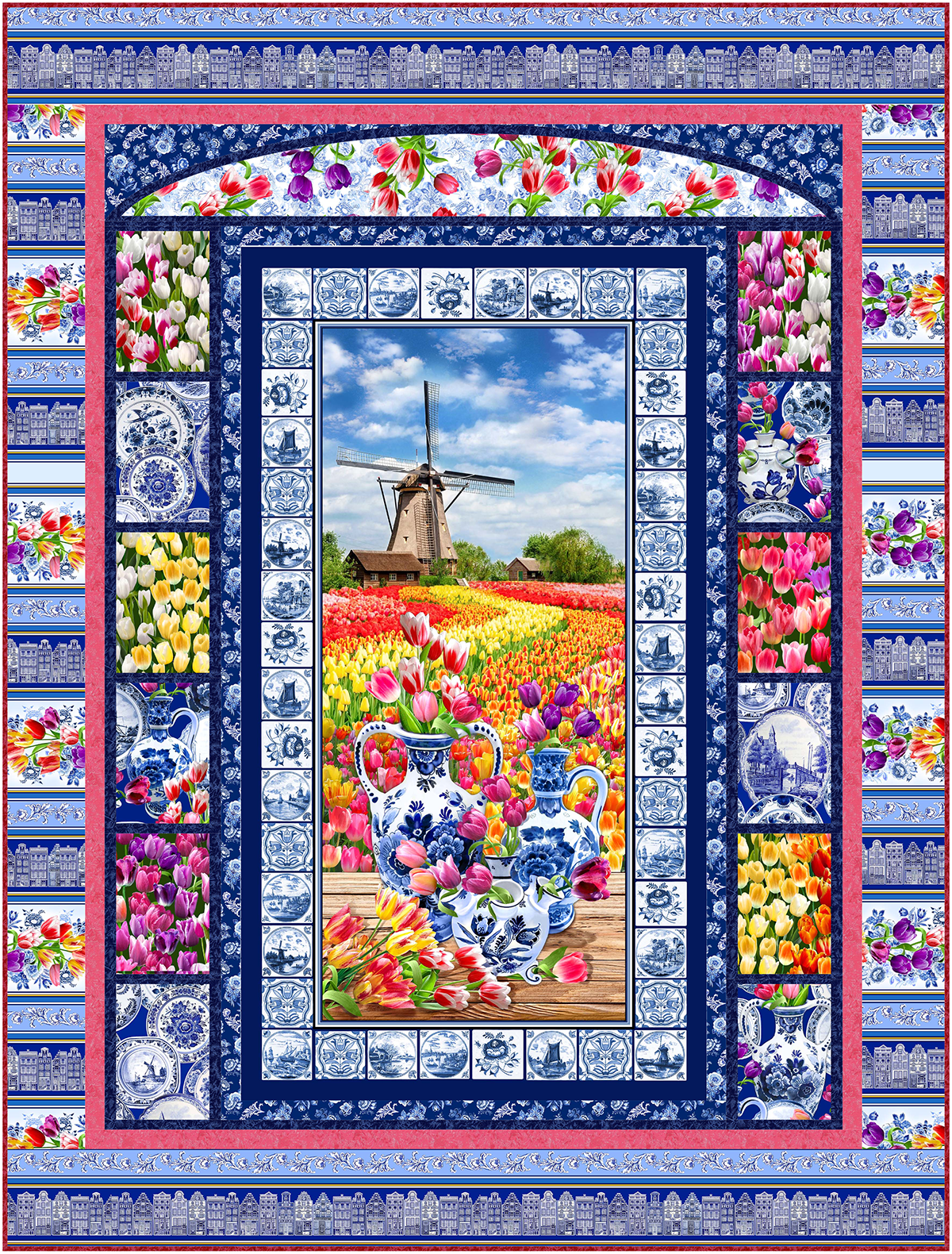 Delft View feat. Spring in Delft by Marsha Evans Moore