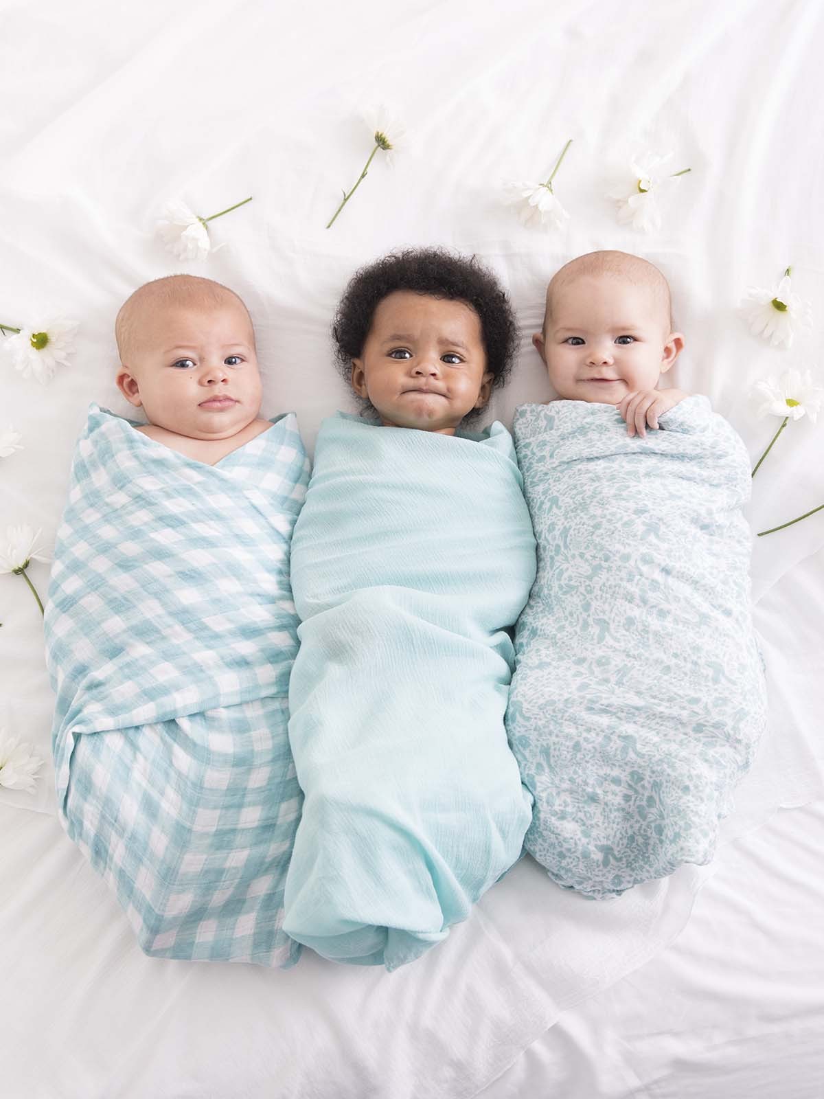 Gauze swaddle babies sarah jane sommer double gauze bubble gauze