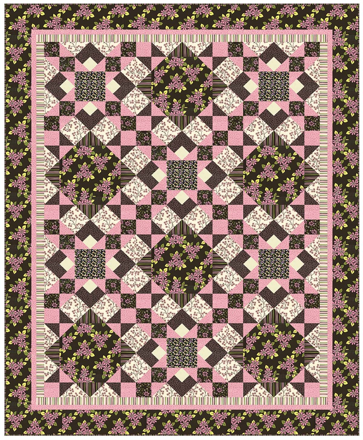 Wildflower Quilt by Heidi Pridemore / 69x87"